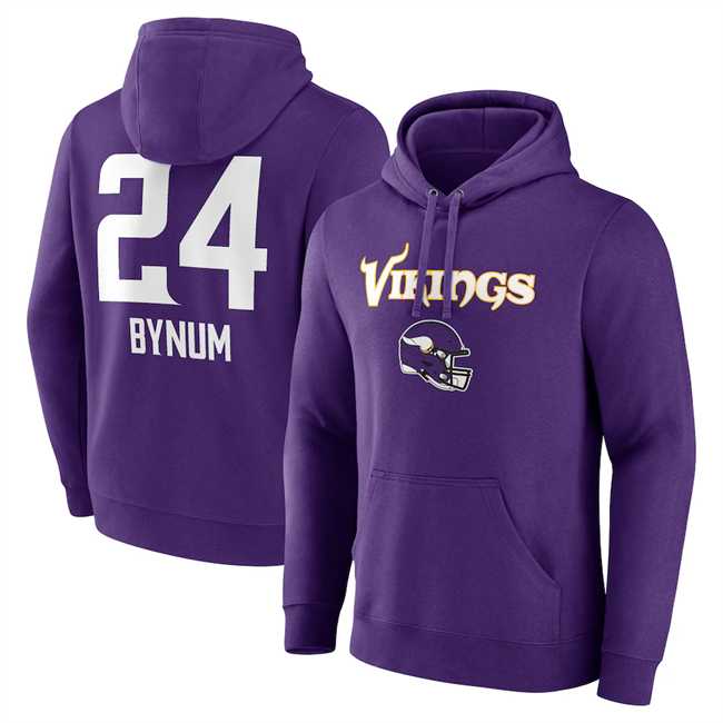 Men's Minnesota Vikings #24 Camryn Bynum Purple Team Wordmark Player Name & Number Pullover Hoodie,We sell and wholesale Men's Minnesota Vikings #24 Camryn Bynum Purple Team Wordmark Player Name & Number Pullover Hoodie on line form chian!